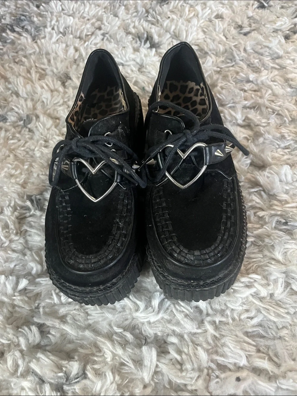 Demonia Cult Creepers with heart ring